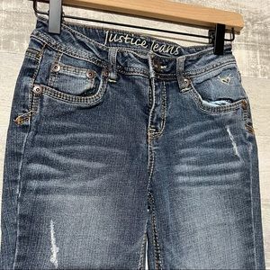 Vintage Justice Medium Wash Blue Jeans Youth Girls 14S Short Jeans Pants